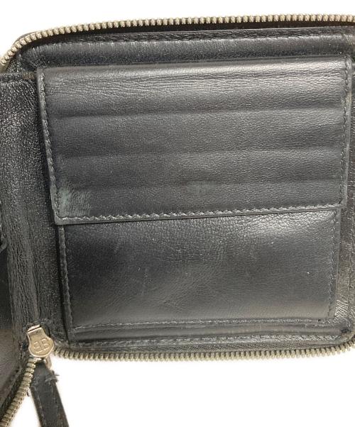 BALENCIAGA（バレンシアガ）BALENCIAGA (バレンシアガ) ラウンドファスナーロゴウォレット ブラックの古着・服飾アイテム
