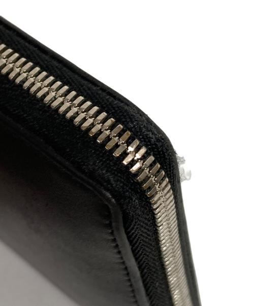 BALENCIAGA（バレンシアガ）BALENCIAGA (バレンシアガ) ラウンドファスナーロゴウォレット ブラックの古着・服飾アイテム