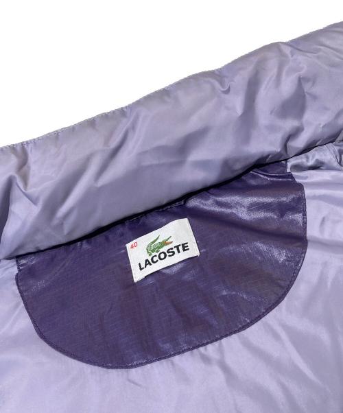 LACOSTE（ラコステ）LACOSTE (ラコステ) ダウンコート パープル サイズ:40の古着・服飾アイテム