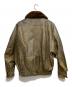 USED (ユーズド) ラムレザージャケット ブラウン×オリーブ サイズ:M：6000円