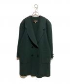 Leilianレリアン）の古着「カシミヤチェスターコート」｜グリーン
