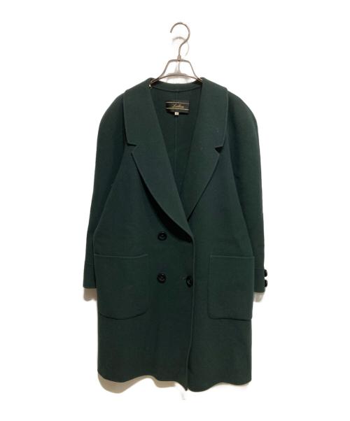 Leilian（レリアン）Leilian (レリアン) カシミヤチェスターコート グリーン サイズ:9の古着・服飾アイテム