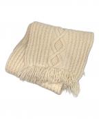 INVERALLAN×SHIPSインバーアラン×シップス）の古着「アラン網ニットマフラー」｜アイボリー