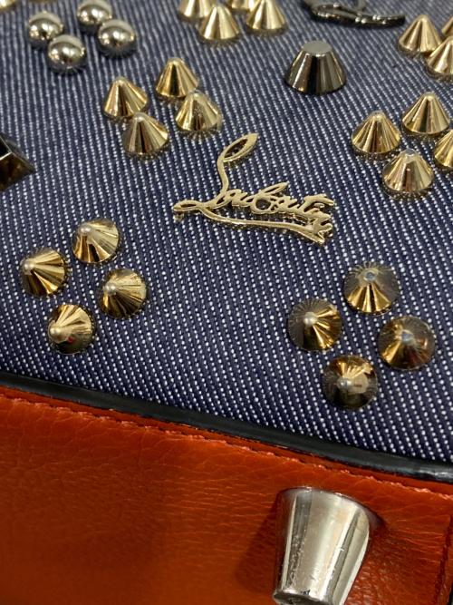 Christian Louboutin（クリスチャン・ルブタン）Christian Louboutin (クリスチャン・ルブタン) パロマスモールハンドバッグ オレンジ・インディゴの古着・服飾アイテム