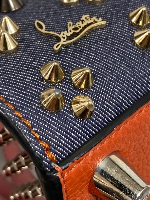 Christian Louboutin（クリスチャン・ルブタン）Christian Louboutin (クリスチャン・ルブタン) パロマスモールハンドバッグ オレンジ・インディゴの古着・服飾アイテム