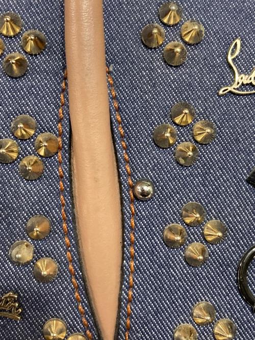 Christian Louboutin（クリスチャン・ルブタン）Christian Louboutin (クリスチャン・ルブタン) パロマスモールハンドバッグ オレンジ・インディゴの古着・服飾アイテム