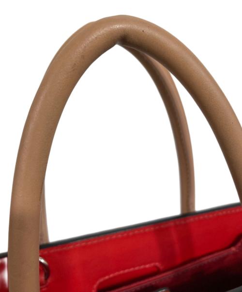 Christian Louboutin（クリスチャン・ルブタン）Christian Louboutin (クリスチャン・ルブタン) パロマスモールハンドバッグ オレンジ・インディゴの古着・服飾アイテム