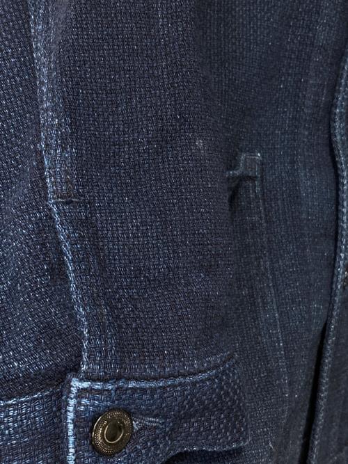 MOMOTARO JEANS（桃太郎ジーンズ）MOMOTARO JEANS (桃太郎ジーンズ) DOBBY US NAVY COVERALL インディゴ サイズ:42の古着・服飾アイテム