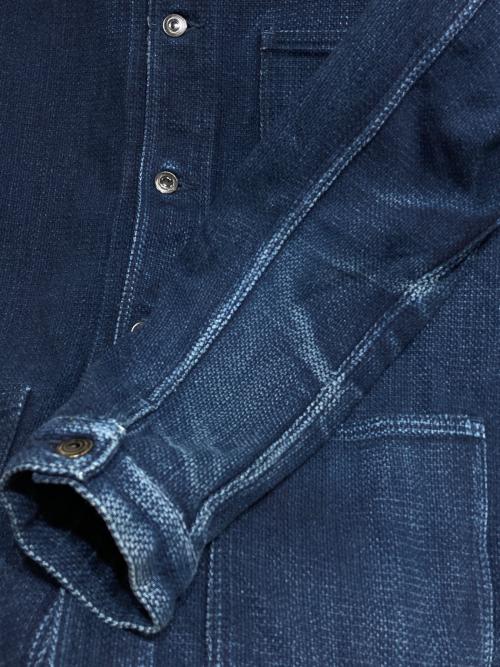 MOMOTARO JEANS（桃太郎ジーンズ）MOMOTARO JEANS (桃太郎ジーンズ) DOBBY US NAVY COVERALL インディゴ サイズ:42の古着・服飾アイテム