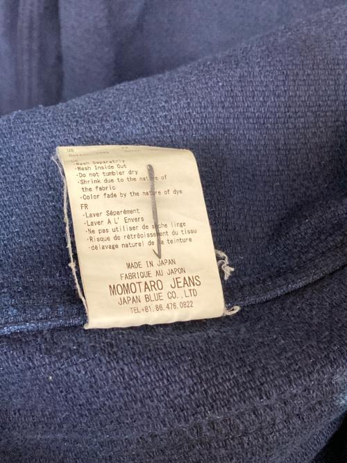 MOMOTARO JEANS（桃太郎ジーンズ）MOMOTARO JEANS (桃太郎ジーンズ) DOBBY US NAVY COVERALL インディゴ サイズ:42の古着・服飾アイテム