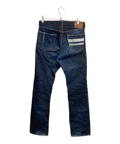 MOMOTARO JEANS（桃太郎ジーンズ）MOMOTARO JEANS (桃太郎ジーンズ) 出陣スリムストレートデニムパンツ インディゴ サイズ:W32の古着・服飾アイテム