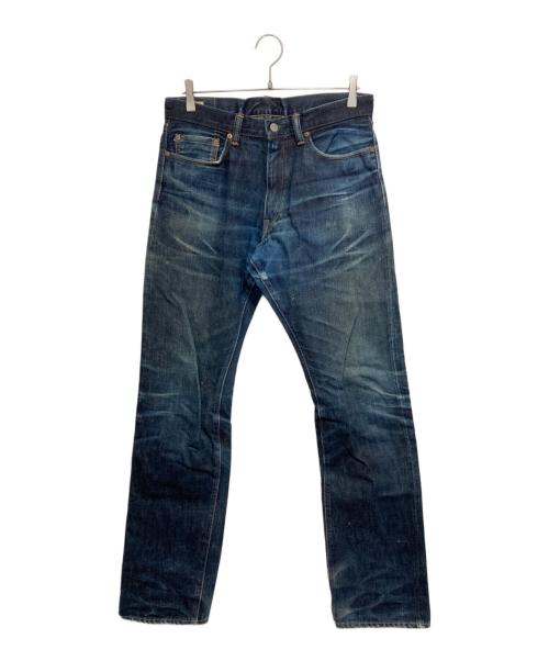 MOMOTARO JEANS（桃太郎ジーンズ）MOMOTARO JEANS (桃太郎ジーンズ) 出陣スリムストレートデニムパンツ インディゴ サイズ:W32の古着・服飾アイテム