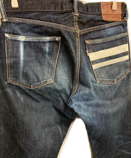 MOMOTARO JEANS（桃太郎ジーンズ）MOMOTARO JEANS (桃太郎ジーンズ) 出陣スリムストレートデニムパンツ インディゴ サイズ:W32の古着・服飾アイテム