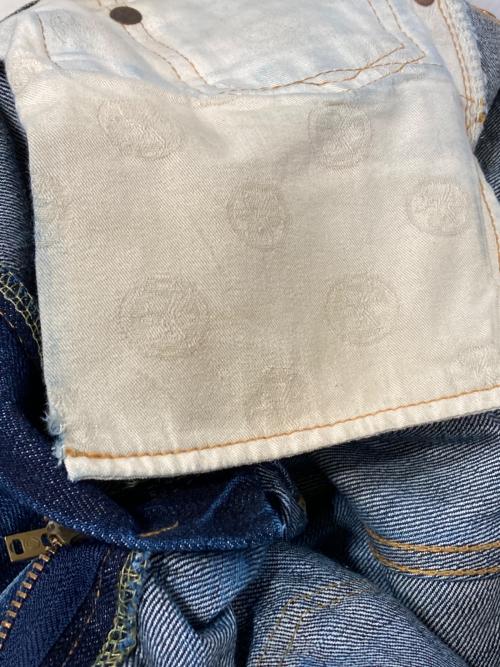 MOMOTARO JEANS（桃太郎ジーンズ）MOMOTARO JEANS (桃太郎ジーンズ) 出陣スリムストレートデニムパンツ インディゴ サイズ:W32の古着・服飾アイテム