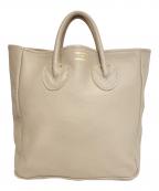 YOUNG & OLSEN The DRYGOODS STOREヤングアンドオルセン ザ ドライグッズストア）の古着「レザートートバッグ」｜アイボリー