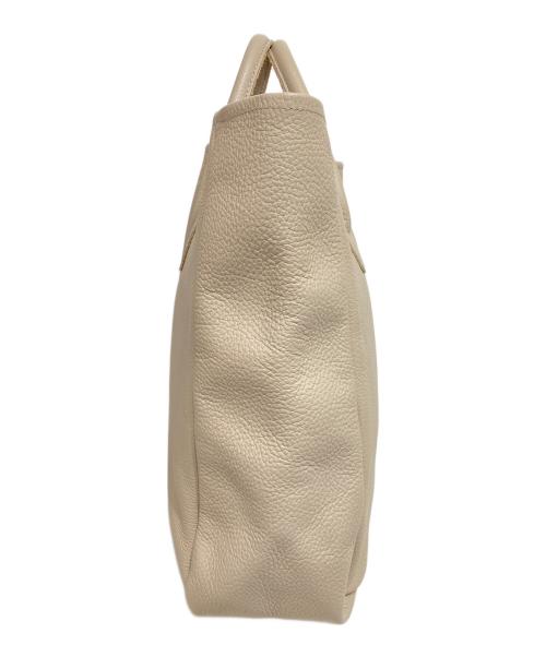 YOUNG & OLSEN The DRYGOODS STORE（ヤングアンドオルセン ザ ドライグッズストア）YOUNG & OLSEN The DRYGOODS STORE (ヤングアンドオルセン ザ ドライグッズストア) レザートートバッグ アイボリーの古着・服飾アイテム