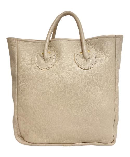 YOUNG & OLSEN The DRYGOODS STORE（ヤングアンドオルセン ザ ドライグッズストア）YOUNG & OLSEN The DRYGOODS STORE (ヤングアンドオルセン ザ ドライグッズストア) レザートートバッグ アイボリーの古着・服飾アイテム