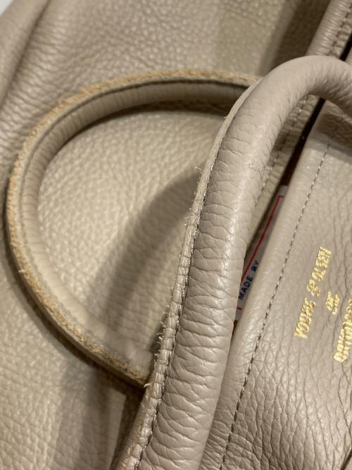 YOUNG & OLSEN The DRYGOODS STORE（ヤングアンドオルセン ザ ドライグッズストア）YOUNG & OLSEN The DRYGOODS STORE (ヤングアンドオルセン ザ ドライグッズストア) レザートートバッグ アイボリーの古着・服飾アイテム