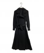 Ameriアメリ）の古着「POOFY FLARE LONG COAT」｜ブラック