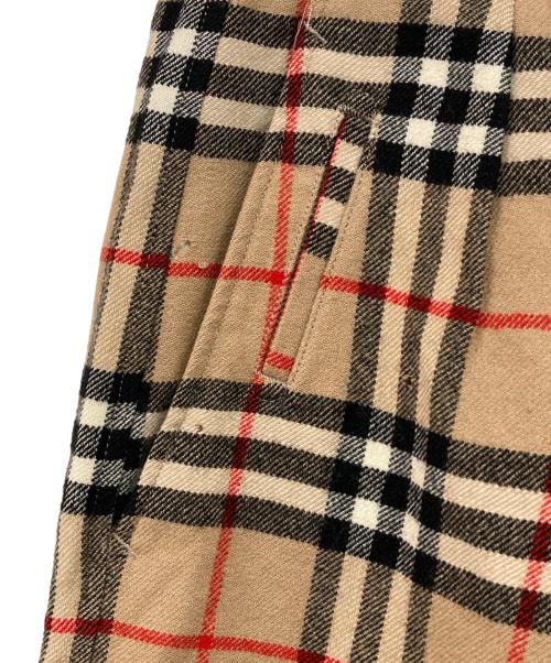 Burberry's（バーバリーズ）Burberry's (バーバリーズ) ノバチェッククロップドバルーンパンツ ブラウン サイズ:W79の古着・服飾アイテム