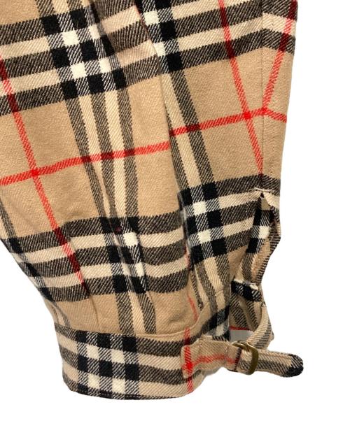 Burberry's（バーバリーズ）Burberry's (バーバリーズ) ノバチェッククロップドバルーンパンツ ブラウン サイズ:W79の古着・服飾アイテム