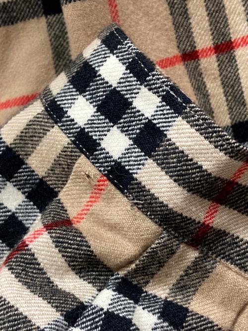 Burberry's（バーバリーズ）Burberry's (バーバリーズ) ノバチェッククロップドバルーンパンツ ブラウン サイズ:W79の古着・服飾アイテム