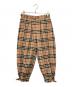 Burberry's（バーバリーズ）の古着「ノバチェッククロップドバルーンパンツ」｜ブラウン