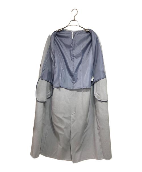 Dignite collier（ディニテ コリエ）Dignite collier (ディニテ コリエ) ダブルフェイスロングコート ブルー サイズ:Fの古着・服飾アイテム