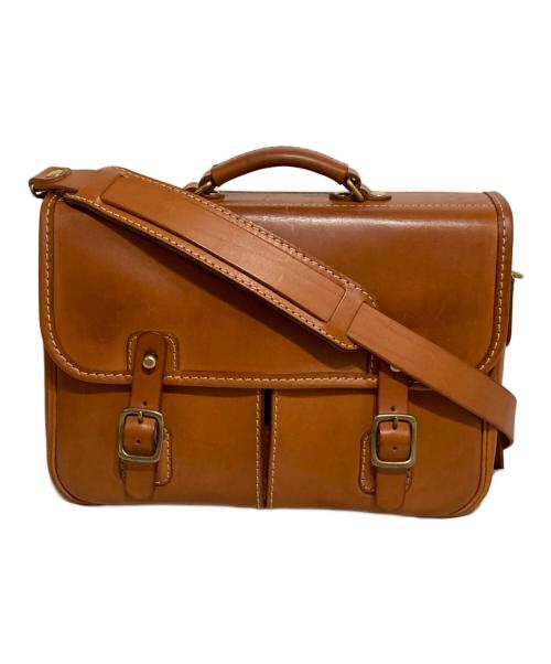 Herz（ヘルツ）Herz (ヘルツ) 2WAYレザーショルダーバッグ ベージュの古着・服飾アイテム