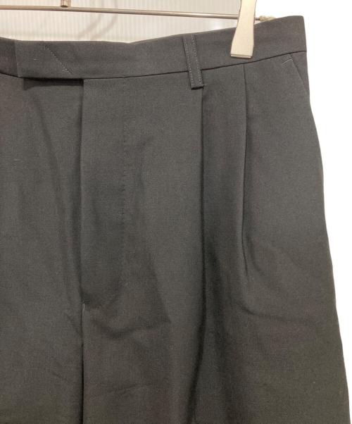 LAD MUSICIAN（ラッドミュージシャン）LAD MUSICIAN (ラッドミュージシャン) 21AW WOOL GABARDINE 2タック ワイドパンツ ブラック サイズ:46の古着・服飾アイテム