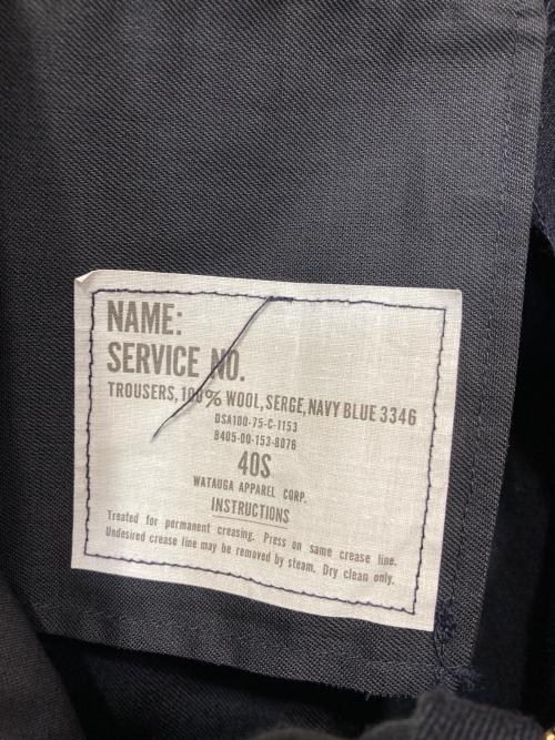 US ARMY（ユーエスアーミー）US ARMY (ユーエスアーミー) WOOL SERGE TROUSERS/ウールサージパンツ ブラック サイズ:40Sの古着・服飾アイテム