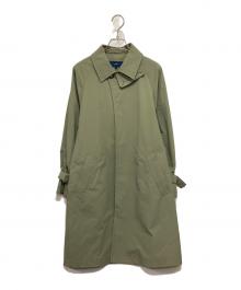 SHIPS（シップス）の古着「スリーブギャザーステンカラーコート」｜グリーン