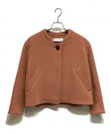 SEE BY CHLOE（シーバイクロエ）の古着「ライトクロップドウールジャケット」｜ライトピンク