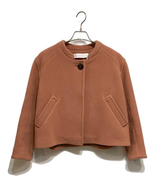 SEE BY CHLOE（シーバイクロエ）SEE BY CHLOE (シーバイクロエ) ライトクロップドウールジャケット ライトピンク サイズ:36の古着・服飾アイテム