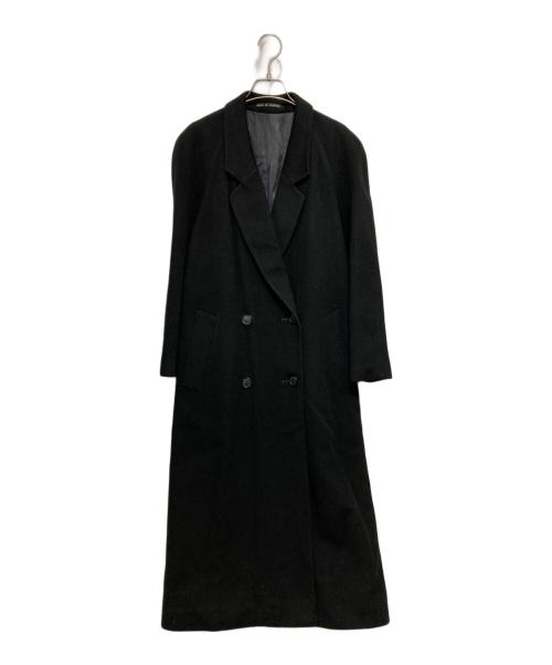kindler（キンドラー）kindler (キンドラー) ピュアカシミヤロングコート ブラック サイズ:-の古着・服飾アイテム