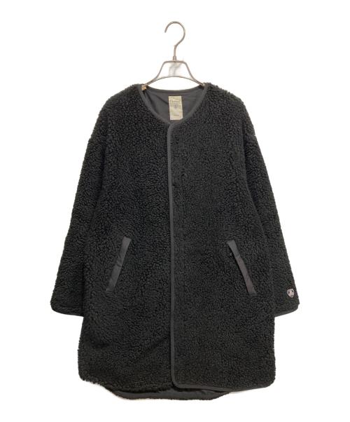 ORCIVAL（オーシバル）ORCIVAL (オーシバル) ウールボア カラーレスコート ブラック サイズ:2の古着・服飾アイテム
