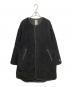 ORCIVAL（オーシバル）の古着「ウールボア カラーレスコート」｜ブラック
