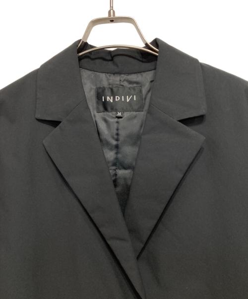 INDIVI（インディヴィ）INDIVI (インディヴィ) 中綿チェスターコート ブラック サイズ:36の古着・服飾アイテム