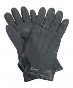 COACHコーチ）の古着「レザーグローブ」｜ブラック