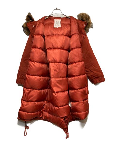 Kernel Cosmos（カーネルコスモス）Kernel Cosmos (カーネルコスモス) ファーダウンモッズコート レッド サイズ:XSの古着・服飾アイテム