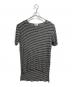 Vivienne Westwood（ヴィヴィアンウエストウッド）の古着「ボーダーアシメTシャツ」｜グレー