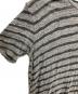 中古・古着 Vivienne Westwood (ヴィヴィアンウエストウッド) ボーダーアシメTシャツ グレー サイズ:46：5000円