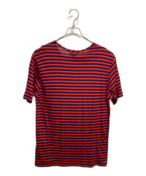Vivienne Westwood（ヴィヴィアンウエストウッド）Vivienne Westwood (ヴィヴィアンウエストウッド) ボーダープリントTシャツ レッド サイズ:50の古着・服飾アイテム