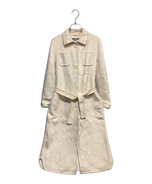 JIL SANDER（ジルサンダー）JIL SANDER (ジルサンダー) カシミヤコート アイボリー サイズ:34の古着・服飾アイテム