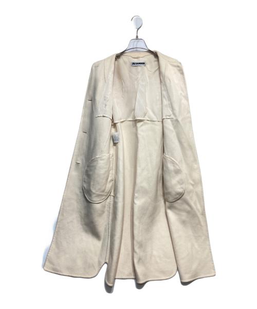 JIL SANDER（ジルサンダー）JIL SANDER (ジルサンダー) カシミヤコート アイボリー サイズ:34の古着・服飾アイテム
