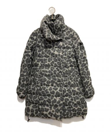 中古・古着通販】TATRAS (タトラス) レオパードダウンコート ブラック