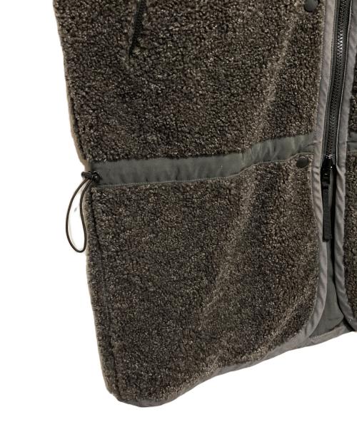 SEESET（シーセット）SEESET (シーセット) リバーシブル ボアフリースロングジレ ブラック×グレー サイズ:Fの古着・服飾アイテム