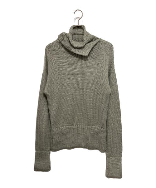 SEEALL（シーオール）SEEALL (シーオール) ダブルハイネックニット セーター グリーン サイズ:2の古着・服飾アイテム
