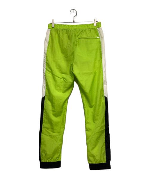 doublet（ダブレット）doublet (ダブレット) CHAOS APPLIQUE TRACK PANT ホワイト×グリーン サイズ:Mの古着・服飾アイテム