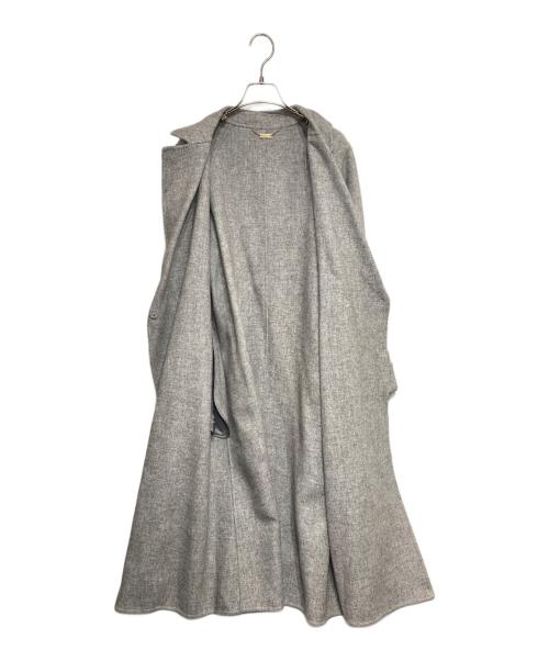 自由区（ジユウク）自由区 (ジユウク) MANTECO FEMININE REVER コート グレー サイズ:38の古着・服飾アイテム